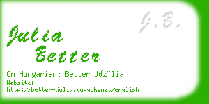 julia better business card